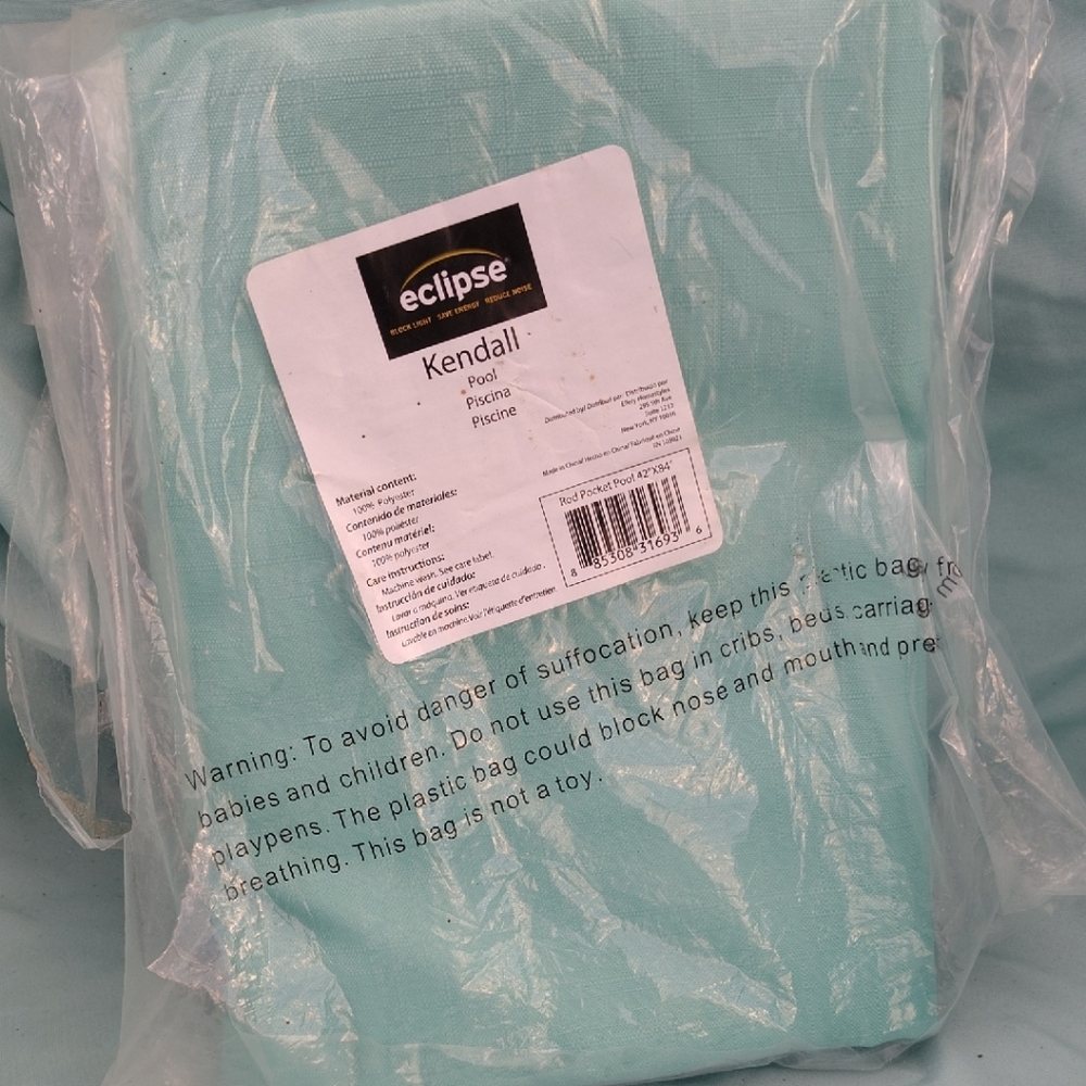Eclipse Aqua Curtain Panel